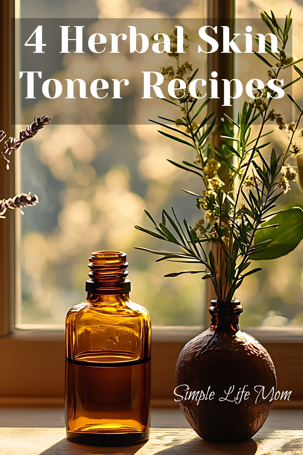 4 Herbal Skin Toners - recipes with natural ingredients for all skin types.